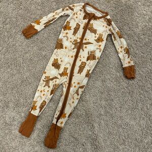 Little Sleepies Zippy in Teddy Bear Print - 12-18M